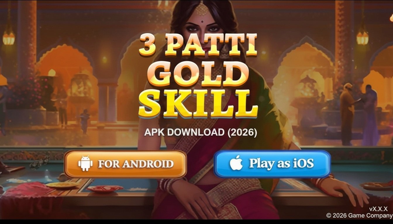 3 Patti Gold Skill APK Download 2026 for Android & iOS Banner